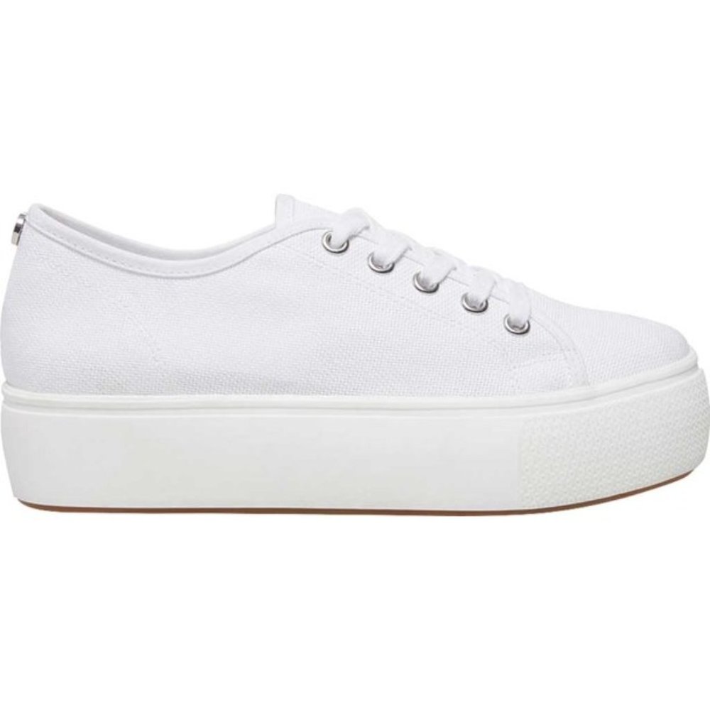 Steve Madden Elore Flatform Sneaker White Synthetic 8.5 M